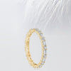 Baguette & Round Cut Moissanite Eternity Diamond Wedding Band