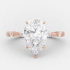 2.70ct Pear Moissanite Solitaire Dainty Style Engagement Ring