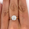 1.30-3.30 CT Round CVD Diamond Solitaire Engagement Ring