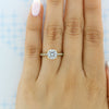 2.0CT Round Cut Moissanite Vintage Style Engagement Ring