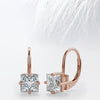 Princess Cut Moissanite Renee Diamond Earrings for Women