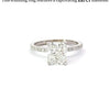 1.51-3.51 CT Radiant CVD Diamond Pave Setting Engagement Ring