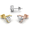 Triangle Shaped Moissanite Diamond Stud Earrings for Women