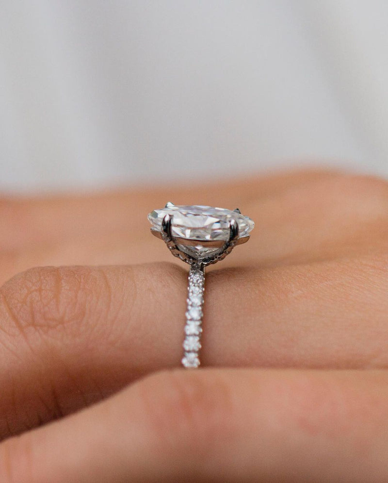 2.48 CT Marquise Solitaire Moissanite Engagement Ring