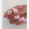 2.0ct Round Brilliant Cut Moissanite Solitaire Engagement Ring