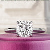 1.0 - 3.0 CT Cushion  CVD Diamond Hidden Halo Solitaire Engagement Ring
