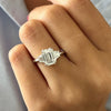 1.0 CT-3.0 CT Emerald CVD Diamond Three Stone Style Engagement Ring