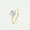 2.0 Ct Cushion Solitaire With Hidden Halo Moissanite Diamond Engagement Ring