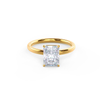 3.0ct Radiant Cut Moissanite Solitaire Engagement Ring