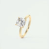 2.0 Ct Cushion Cut Solitaire Moissanite Diamond Engagement Ring
