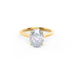 2.50ct Oval Moissanite Solitaire Engagement Ring