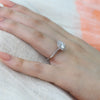 1.65CT Cushion Cut Moissanite Halo Engagement Ring