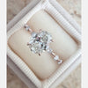 2.0ct Oval Moissanite Solitaire Dainty Style Engagement Ring