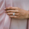 3.62CT Cushion Cut Moissanite Solitaire Engagement Ring