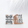 Radiant Cut Moissanite Diamond Studs Earrings for Women