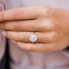 4.50CT Cushion Cut Moissanite Solitaire Engagement Ring
