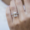 1.30 - 4.30 CT Emerald Moissanite Hidden Halo Pave Setting Engagement Ring