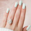 2.0 - 4.0 CT Pear Cut CVD Diamond Hidden Halo & Pave Engagement Ring