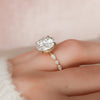 2.0 - 3.0 CT Round Cut CVD Diamond Hidden Halo & Pave Engagement Ring