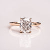 1.15 - 3.15 CT Cushion  CVD Diamond Solitaire Engagement Ring