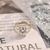 1.0-3.0 CT Oval  CVD Diamond Solitaire Engagement Ring
