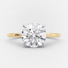 2.0ct Round Brilliant Cut Moissanite Solitaire Engagement Ring