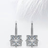 Princess Cut Moissanite Renee Diamond Earrings for Women