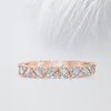 Baguette & Round Cut Moissanite Cluster Diamond Wedding Band
