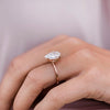 3.20CT Pear Cut Moissanite Solitaire Engagement Ring