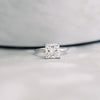 1.75ct Princess Cut Moissanite Solitaire Engagement Ring