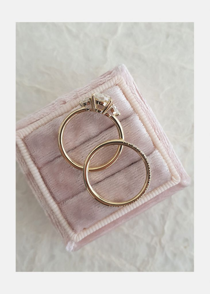 1.50ct Oval Cut Moissanite Three Stone Heart Accent Diamond Engagement Ring