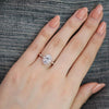 1.50CT Vintage Oval Cut Moissanite Halo Engagement Ring