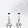 Heart Cut Moissanite Drop Diamond Earrings for Women