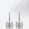 Round Cut Moissanite Renee Diamond Earrings in 14K Gold