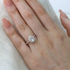 1.50CT Pear Cut Moissanite Halo Engagement Ring