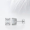 Emerald Cut Moissanite Diamond Studs Earrings for Women