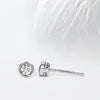 0.30ct Round Cut Bezel Set Moissanite Diamond Earrings