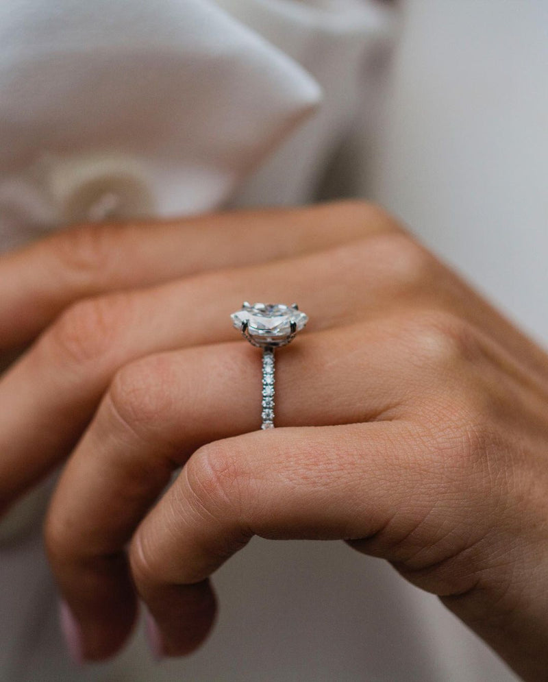 2.48 CT Marquise Solitaire Moissanite Engagement Ring