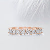 Marquise & Round Cut Moissanite Full Eternity Diamond Wedding Band