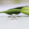 2.75ct Round Brilliant Cut Moissanite Solitaire Engagement Ring