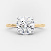 2.0ct Round Brilliant Cut Moissanite Solitaire Engagement Ring