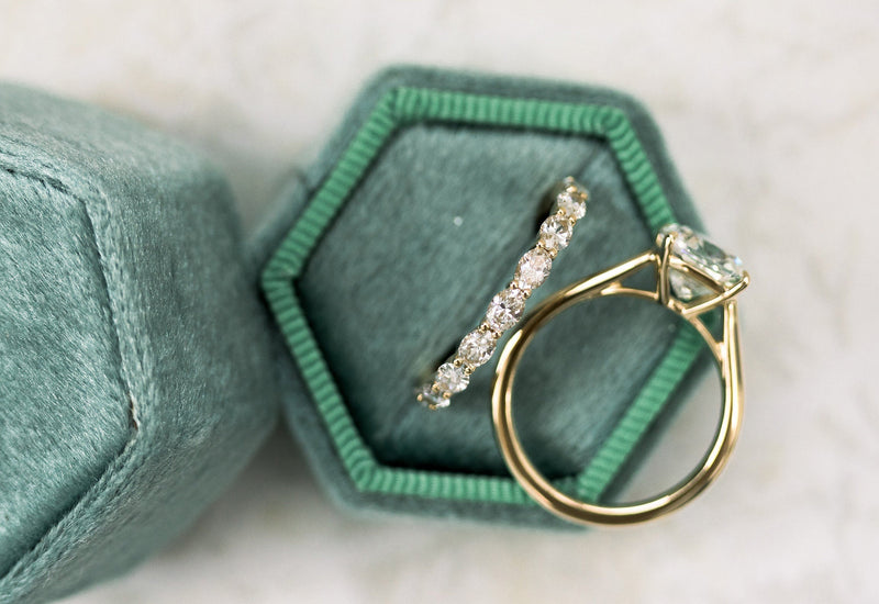 2.25ct Cushion Moissanite Solitaire Engagement Ring