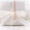 0.50CT-1.0CT Pear Cut Moissanite Solitaire Layering Necklace