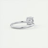 2CT Cushion Cut Moissanite Solitaire Engagement Ring