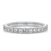 Half Eternity Pave Round Moissanite Wedding Band