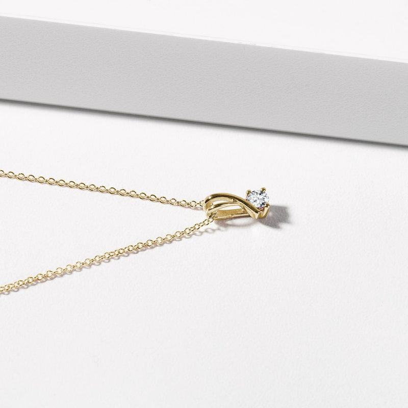 0.50 CT Round Moissanite Diamond Solitaire Pendent Necklace