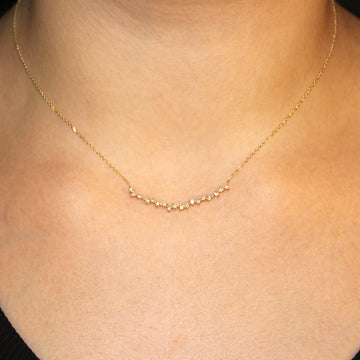 0.27 ctw Cluster Diamond Necklace for Women