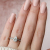 2.0 - 4.0 CT Pear Cut CVD Diamond Hidden Halo & Pave Engagement Ring