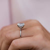 3.62CT Cushion Cut Moissanite Solitaire Engagement Ring