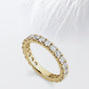 Round Cut Moissanite 3/4 Eternity Diamond Wedding Band